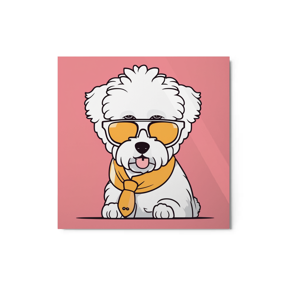 PugMug Custom Bichons Frise Metal Print