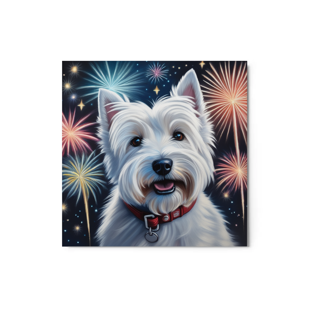 PugMug Custom West Highland White Terrier Metal Print