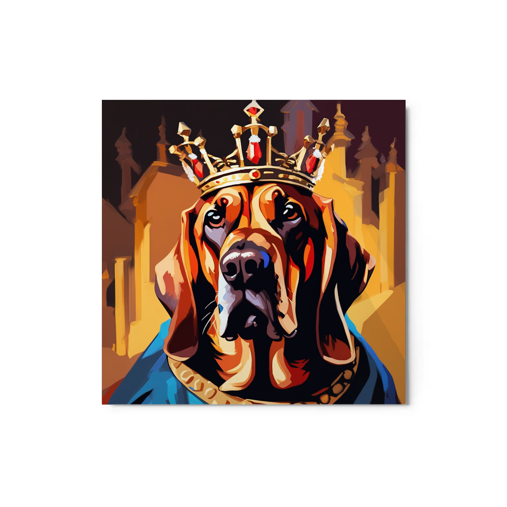 PugMug Custom Bloodhound Metal Print