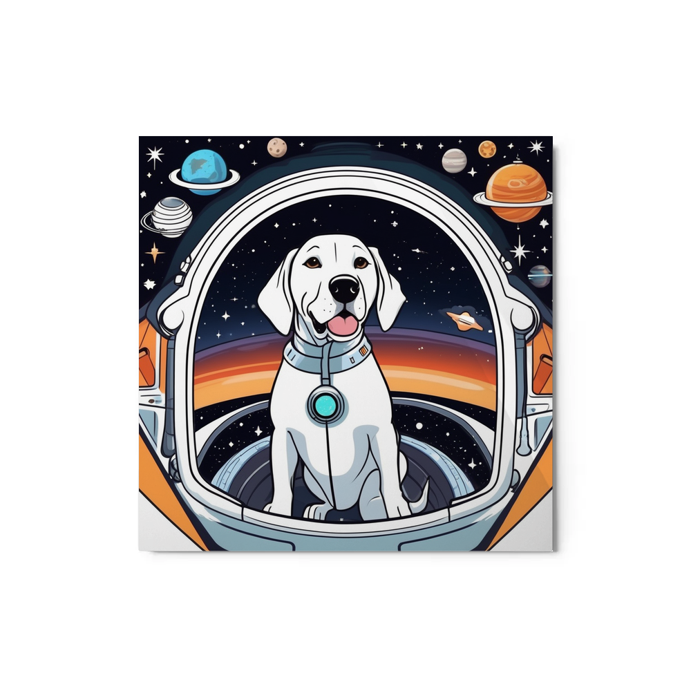 PugMug Custom Pointer Dog Metal Print