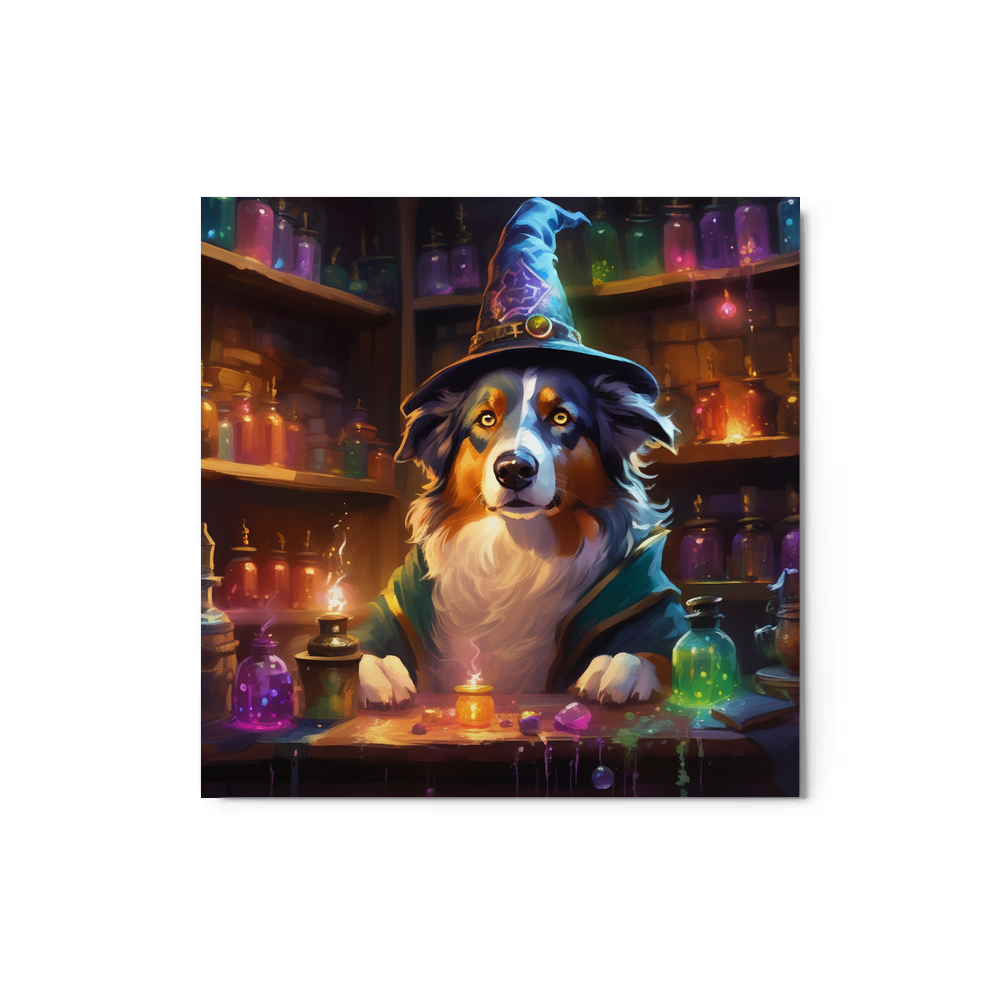 PugMug Custom Australian Shepherd Dog Metal Print