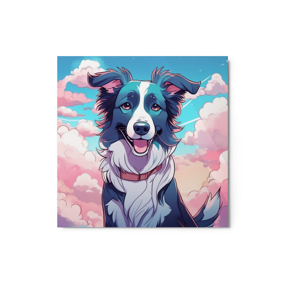 PugMug Custom Border Collie Metal Print