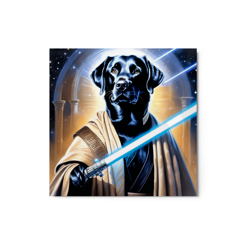 PugMug Custom Black Labrador Retriever Metal Print