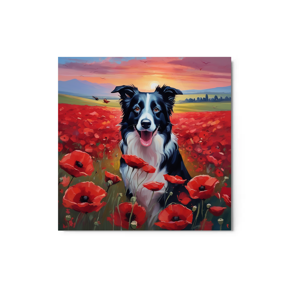 PugMug Custom Border Collie Metal Print