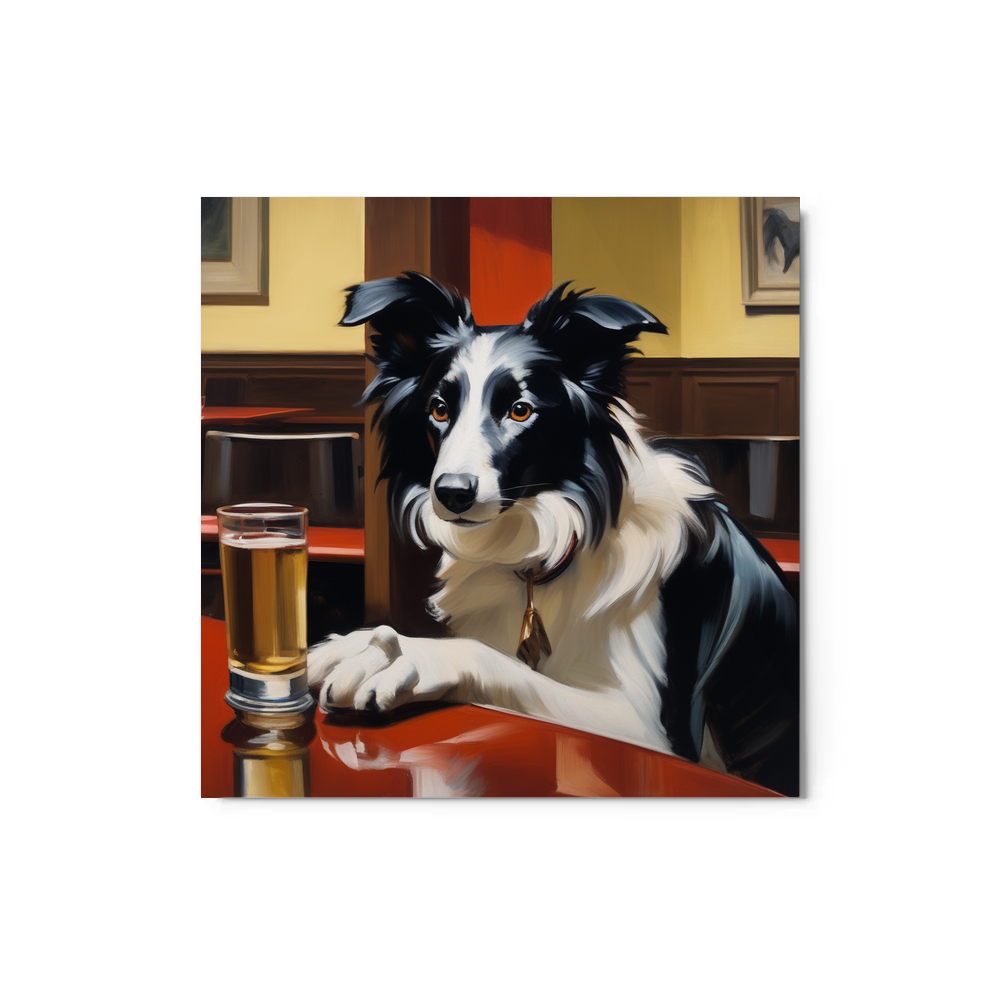 PugMug Custom Border Collie Metal Print