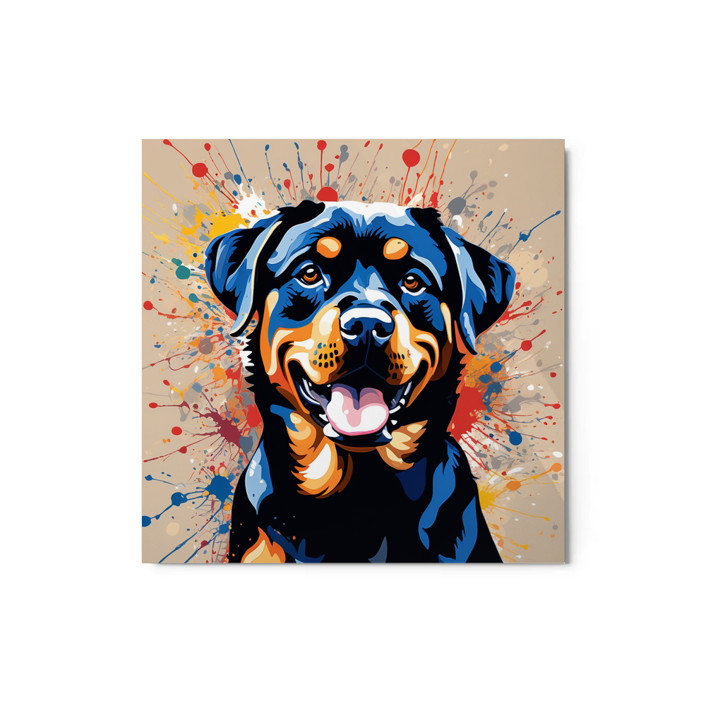 PugMug Custom Rottweiler Metal Print