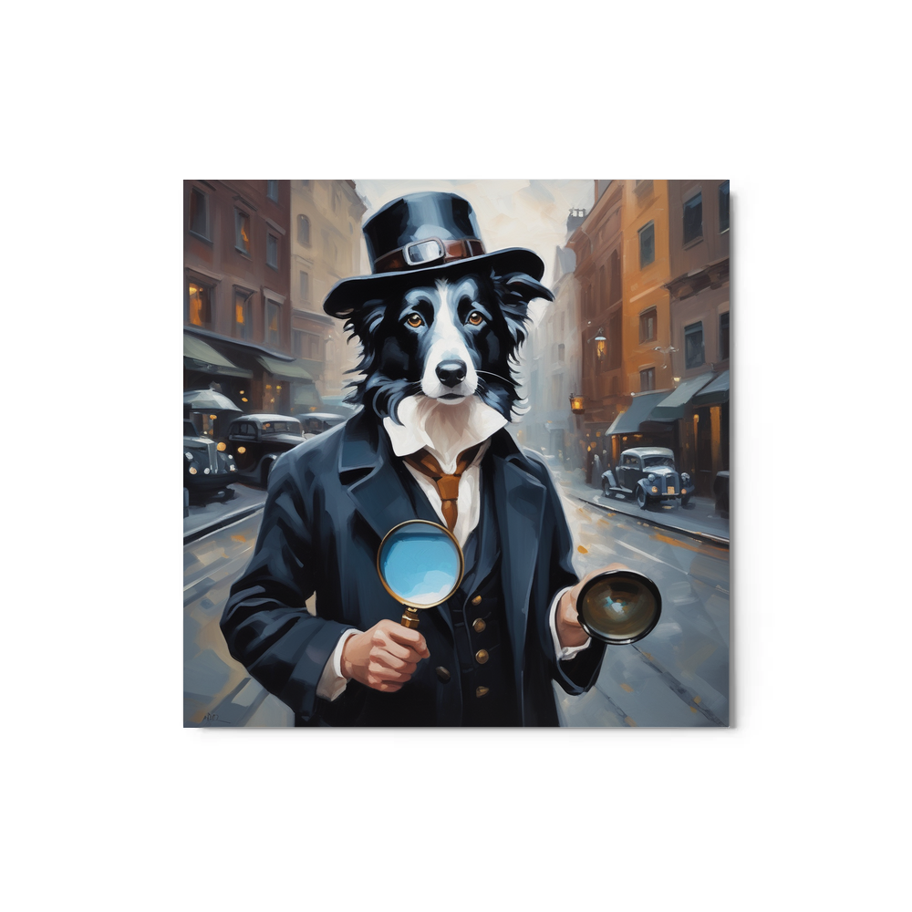 PugMug Custom Border Collie Metal Print