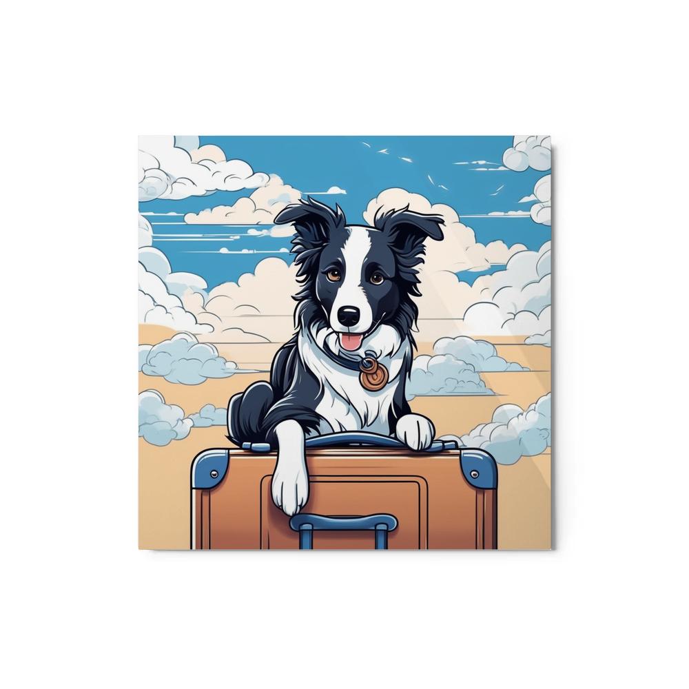 PugMug Custom Border Collie Metal Print