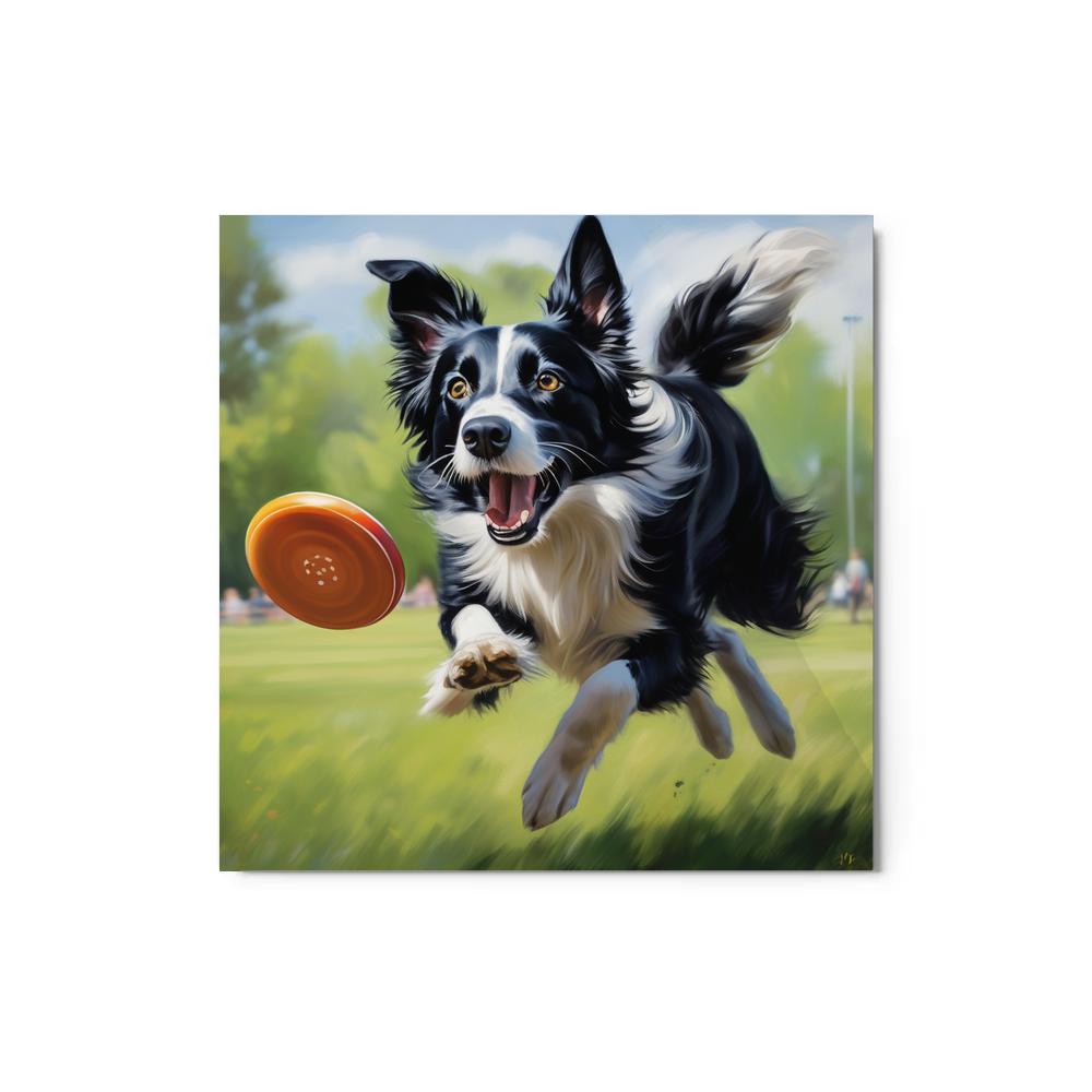 PugMug Custom Border Collie Metal Print