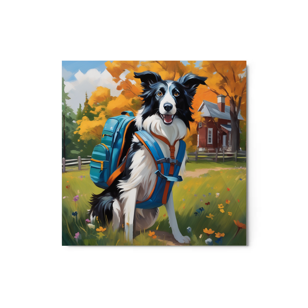 PugMug Custom Border Collie Metal Print