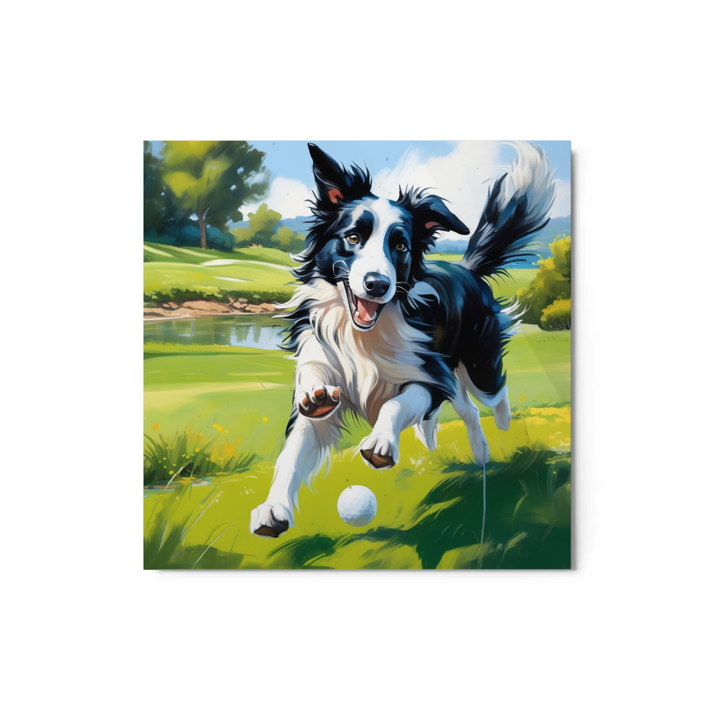 PugMug Custom Border Collie Metal Print