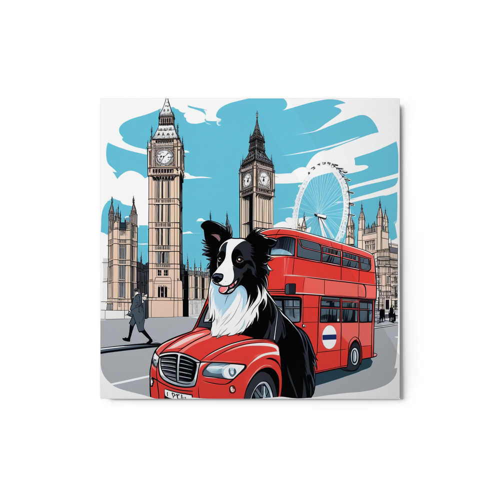 PugMug Custom Border Collie Metal Print