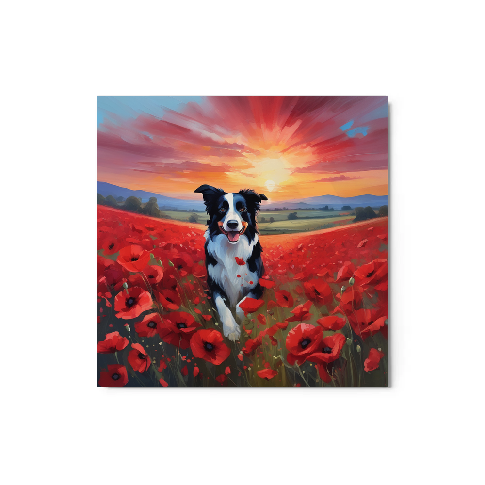 PugMug Custom Border Collie Metal Print