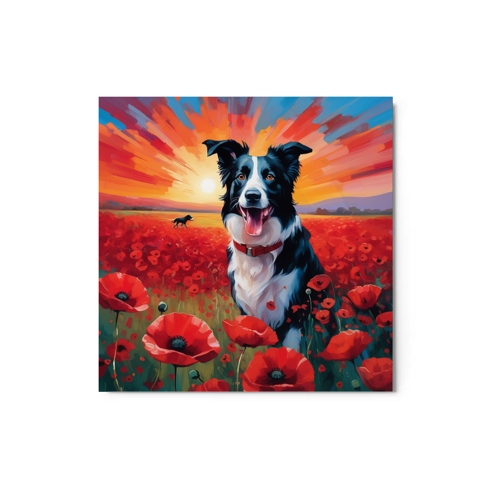 PugMug Custom Border Collie Metal Print