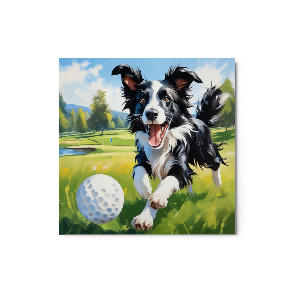 PugMug Custom Border Collie Metal Print