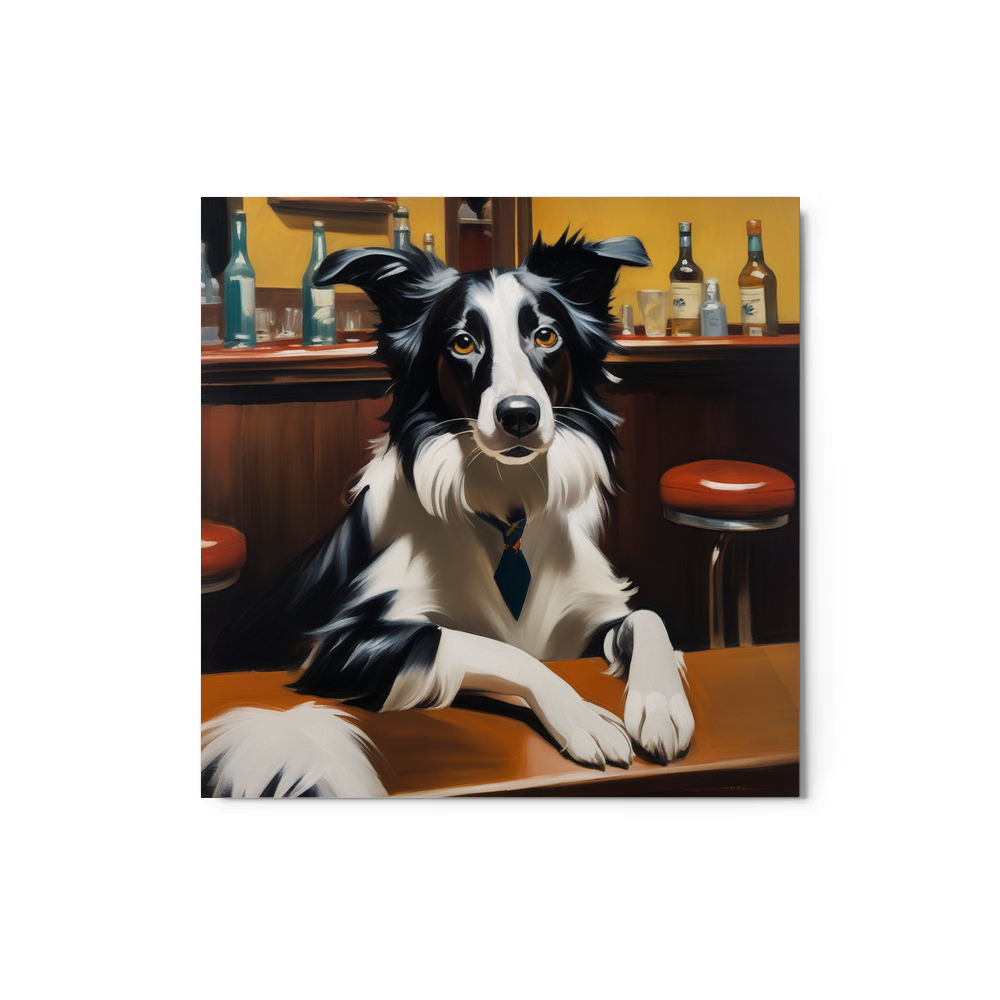 PugMug Custom Border Collie Metal Print