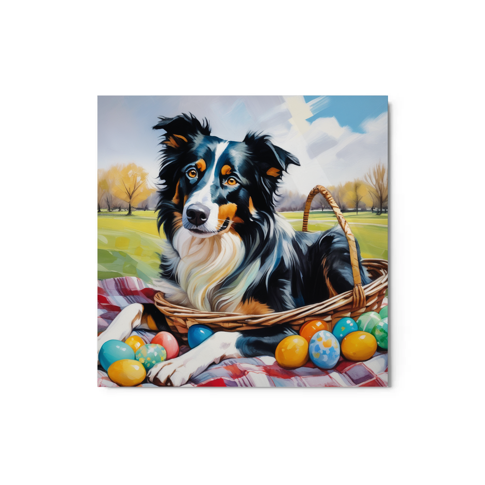 PugMug Custom Border Collie Metal Print
