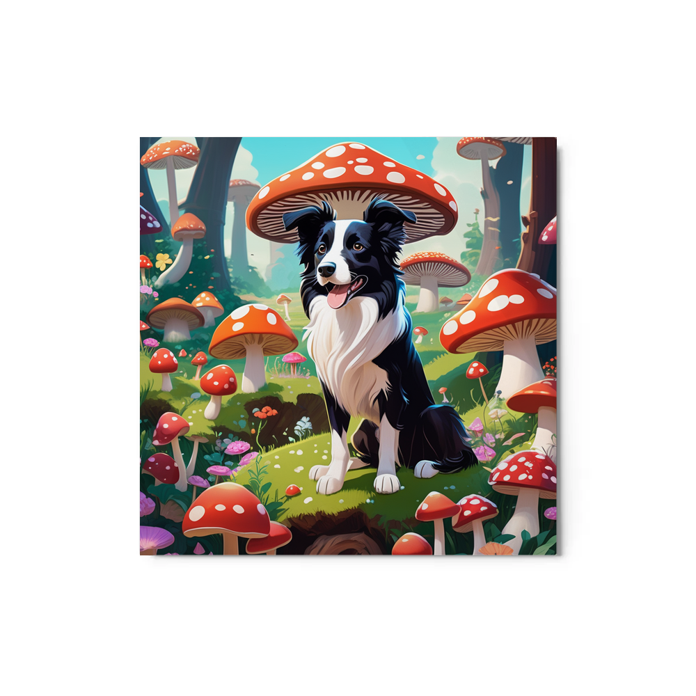 PugMug Custom Border Collie Metal Print