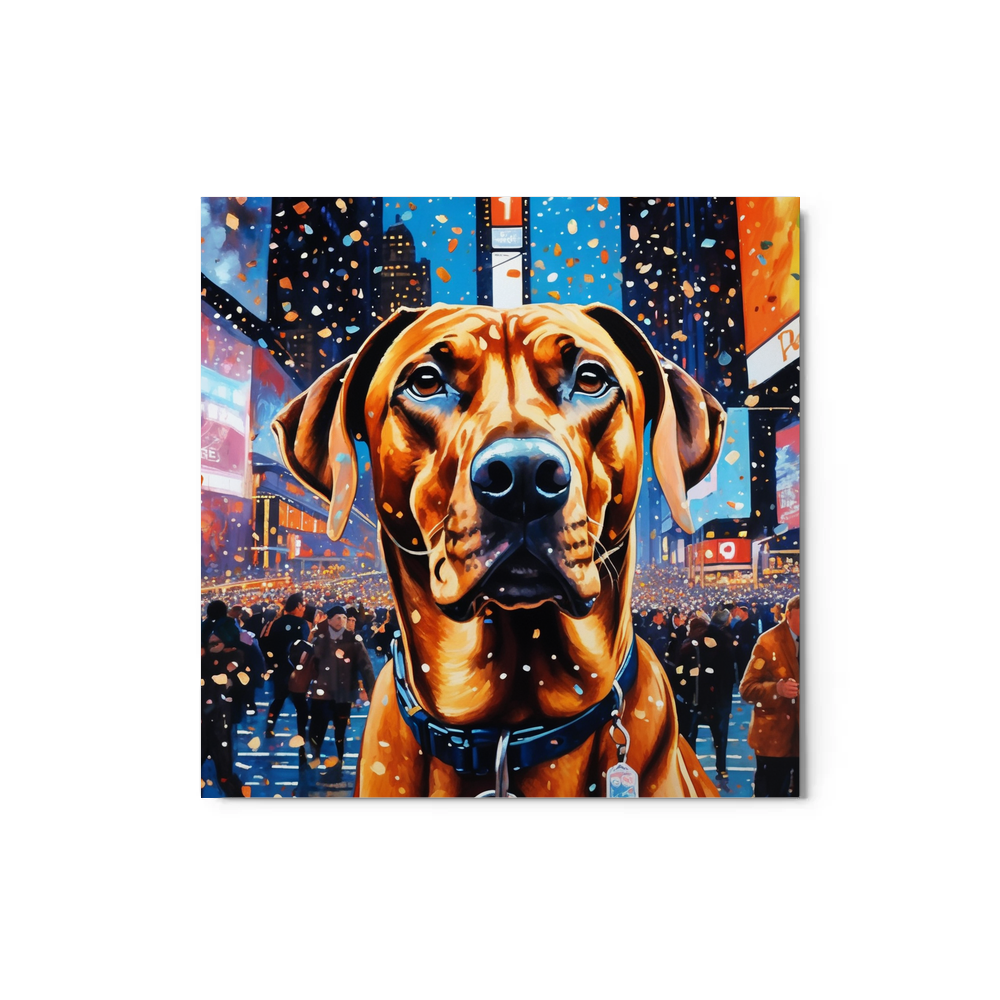 PugMug Custom Rhodesian Ridgeback Metal Print