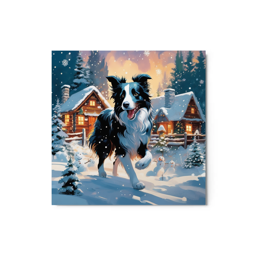 PugMug Custom Border Collie Metal Print