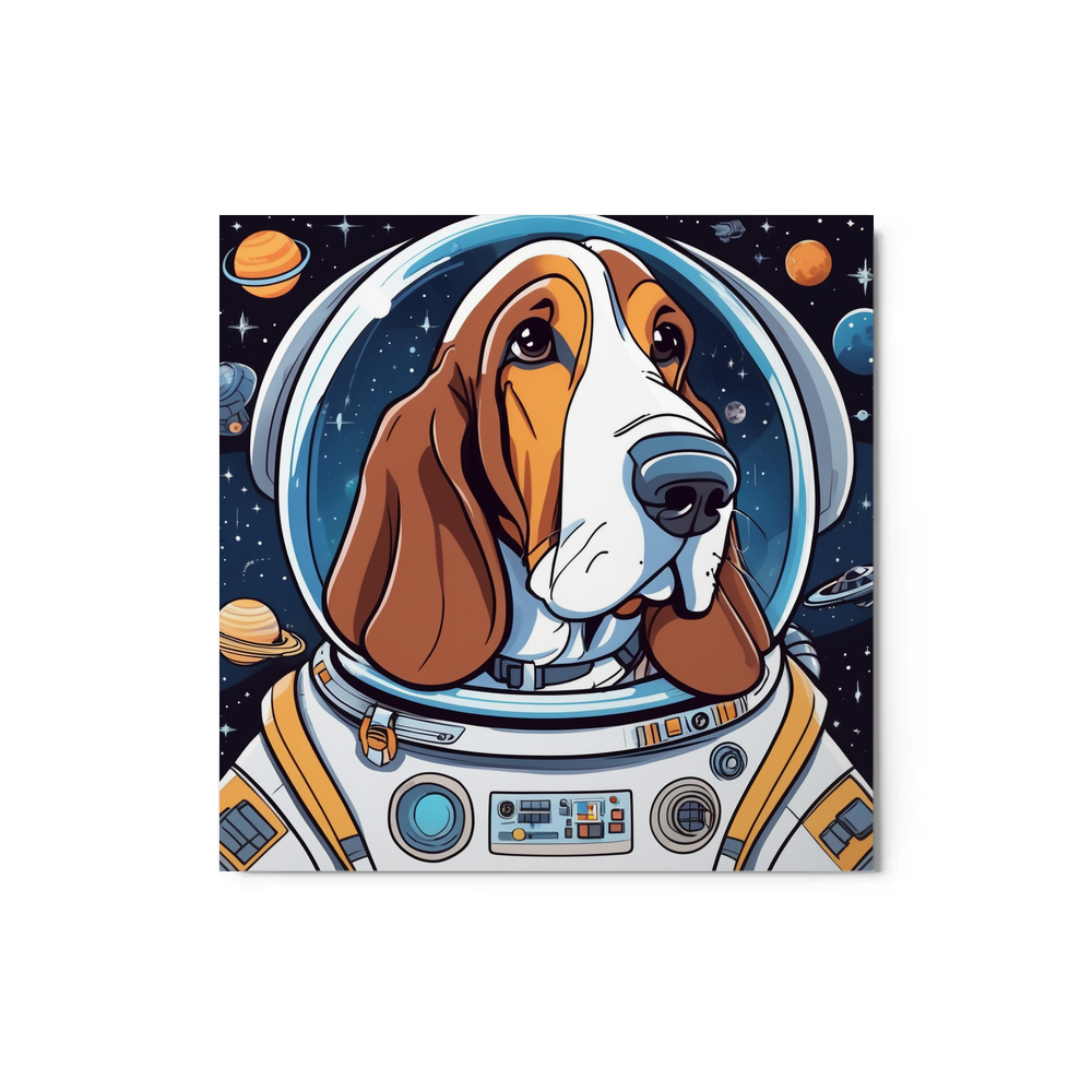 PugMug Custom Basset Hound Metal Print
