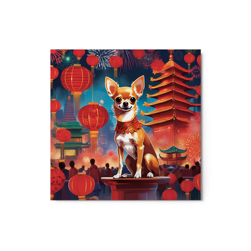 PugMug Custom Chihuahua Metal Print
