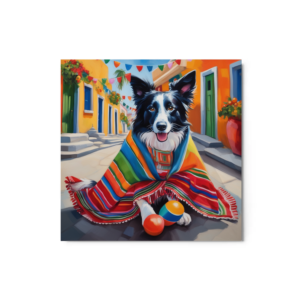 PugMug Custom Border Collie Metal Print