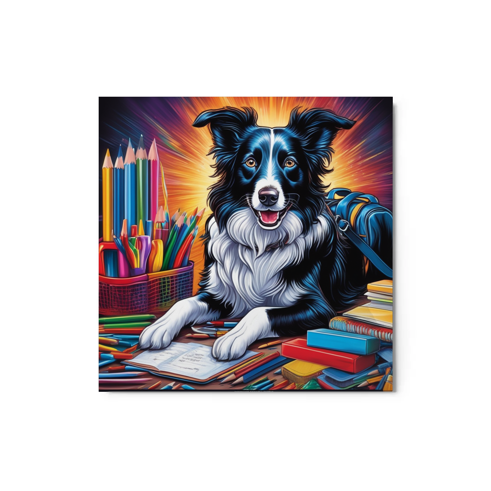 PugMug Custom Border Collie Metal Print