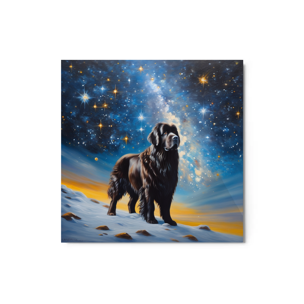 PugMug Custom Newfoundland Metal Print