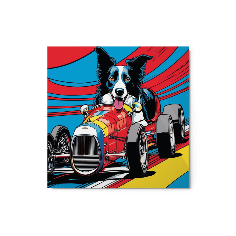 PugMug Custom Border Collie Metal Print