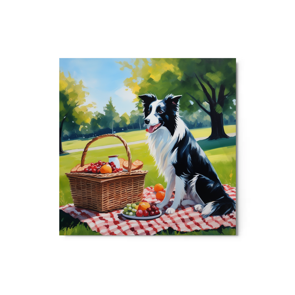 PugMug Custom Border Collie Metal Print