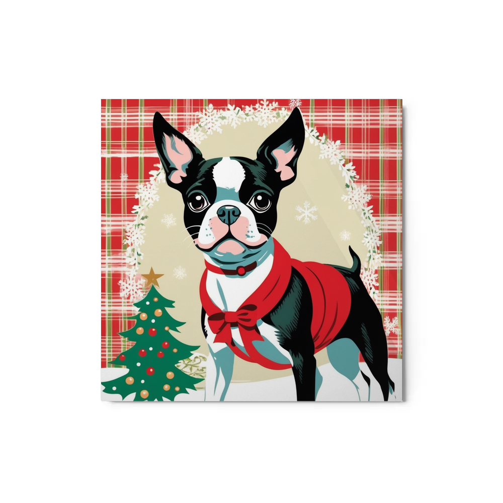 PugMug Custom Boston Terrier Metal Print