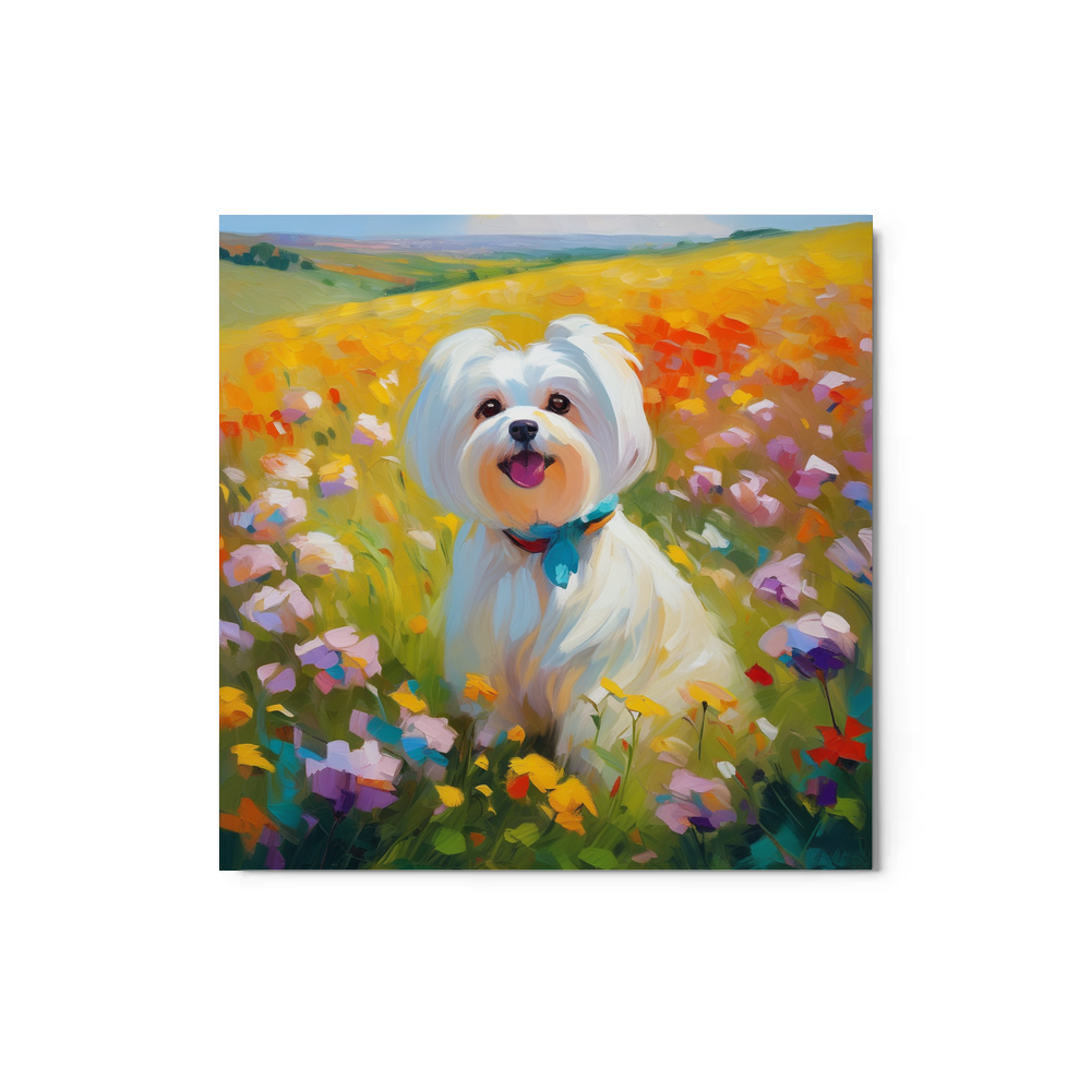 PugMug Custom Maltese Dog Metal Print