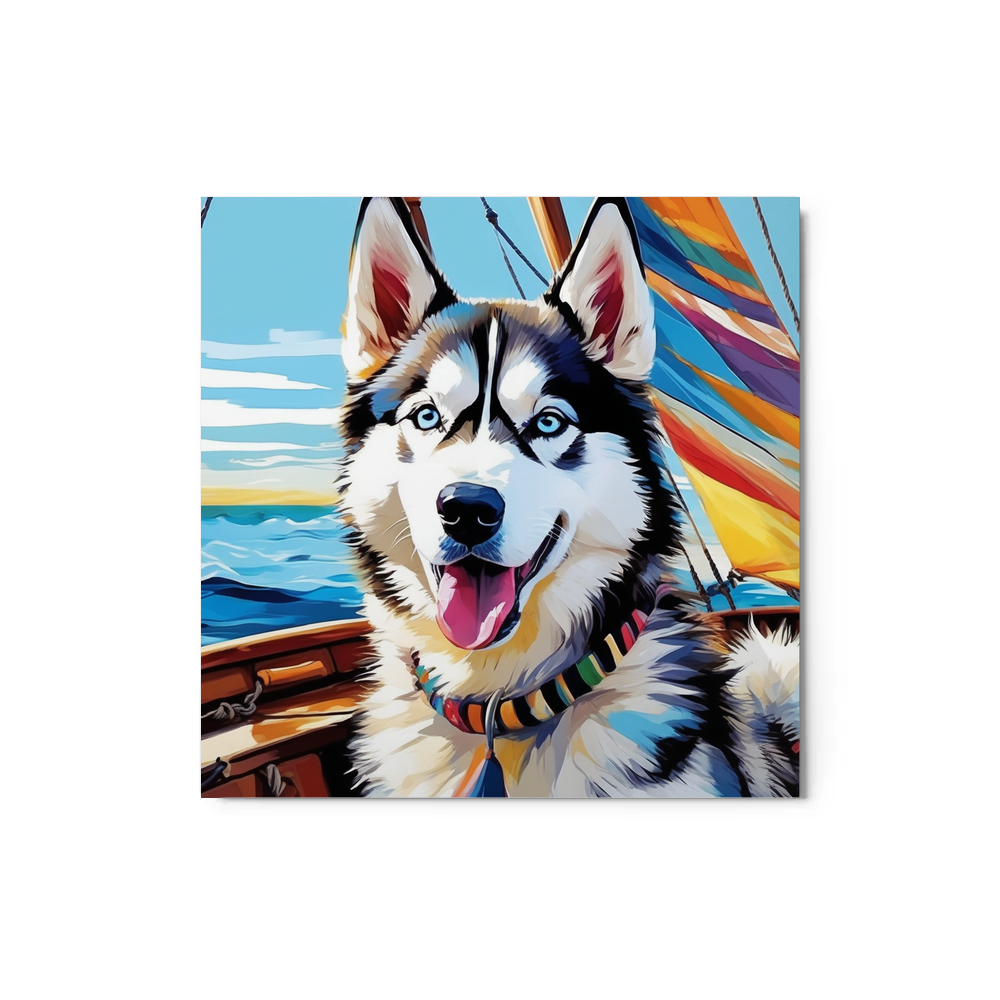 PugMug Custom Siberian Husky Metal Print