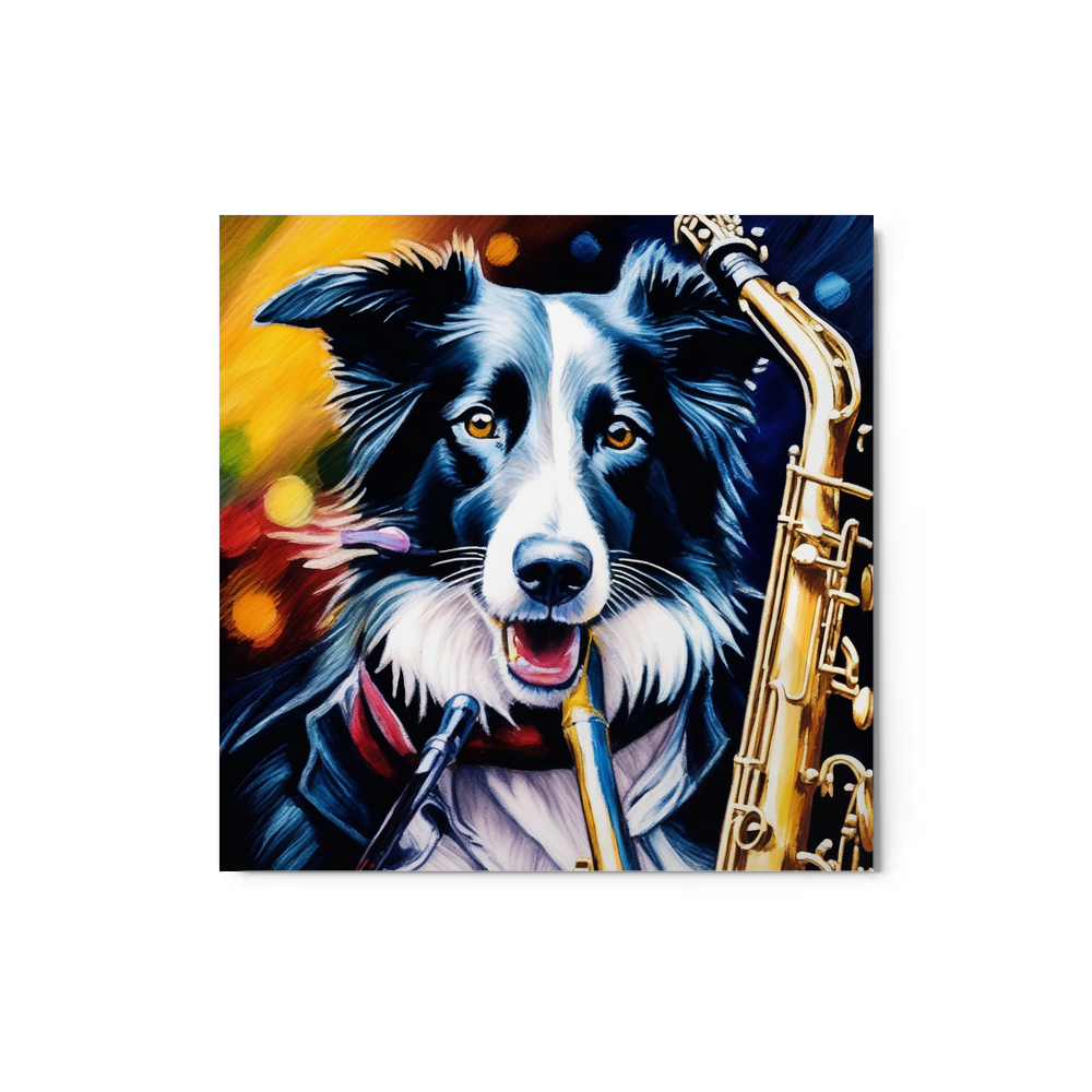 PugMug Custom Border Collie Metal Print