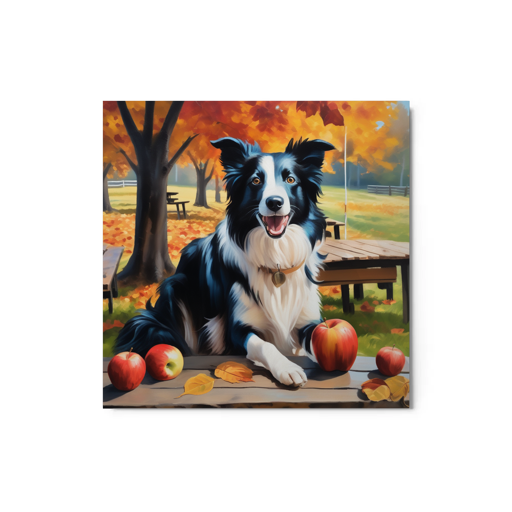 PugMug Custom Border Collie Metal Print
