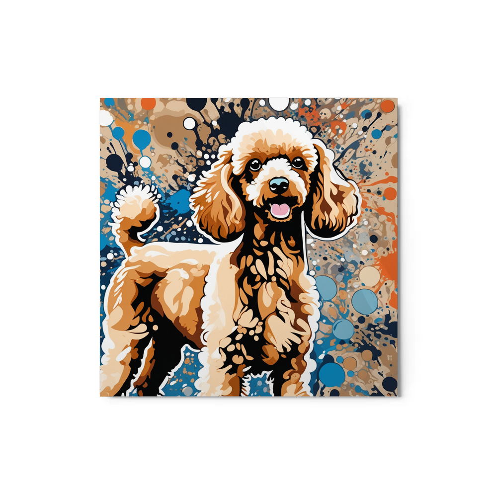 PugMug Custom Tan Poodle Metal Print