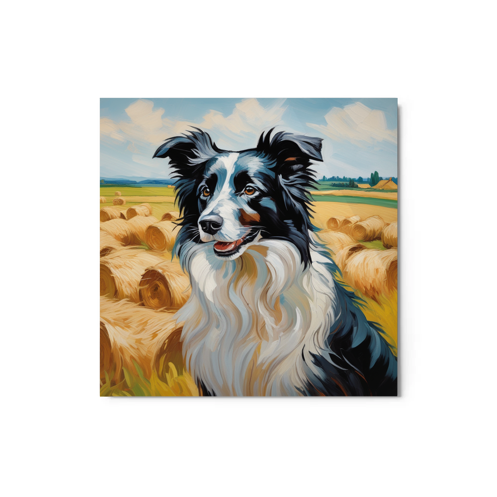 PugMug Custom Border Collie Metal Print