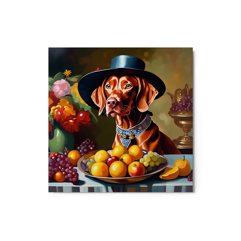 PugMug Custom Vizsla Metal Print