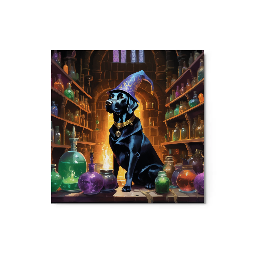 PugMug Custom Black Labrador Retriever Metal Print