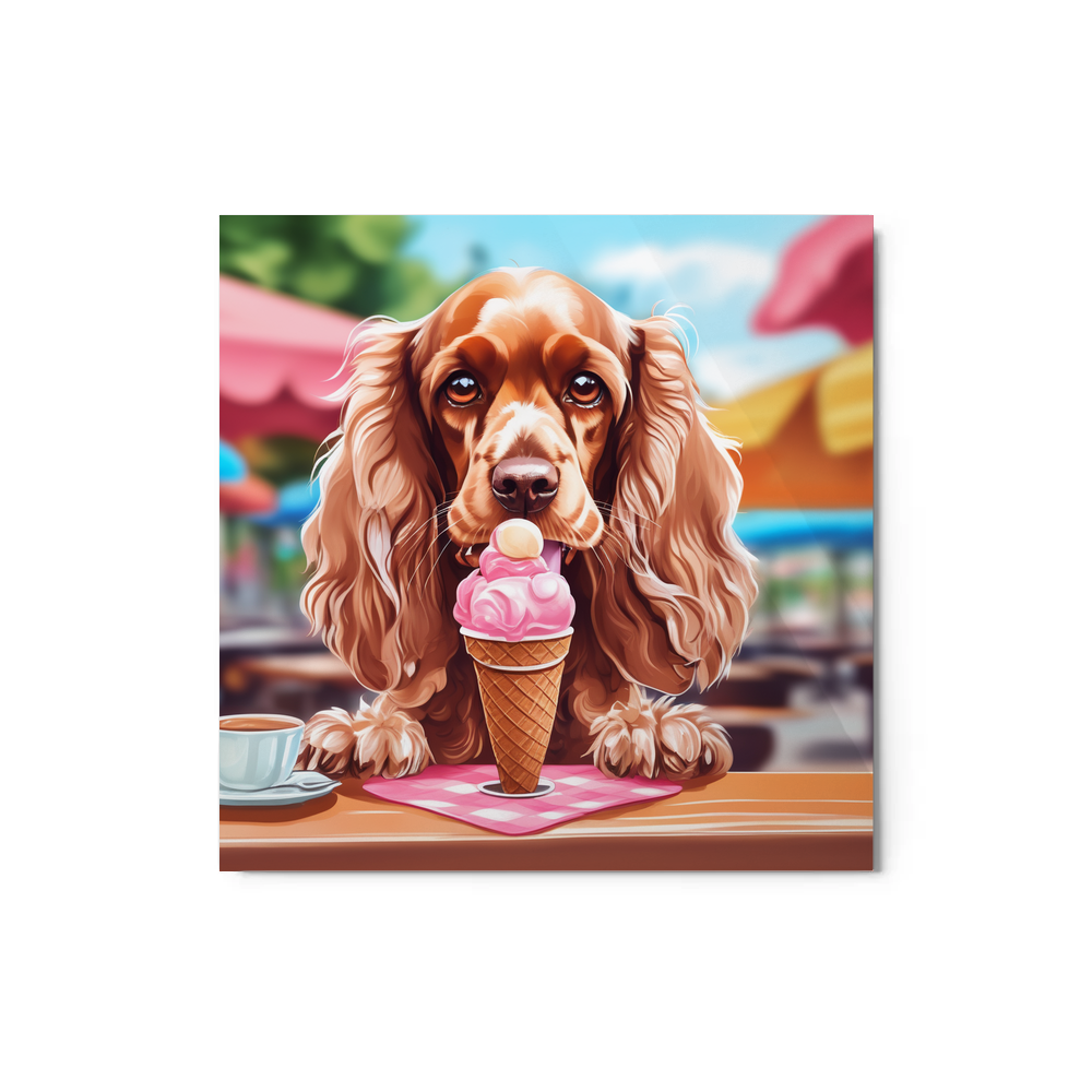 PugMug Custom Cocker Spaniel Metal Print