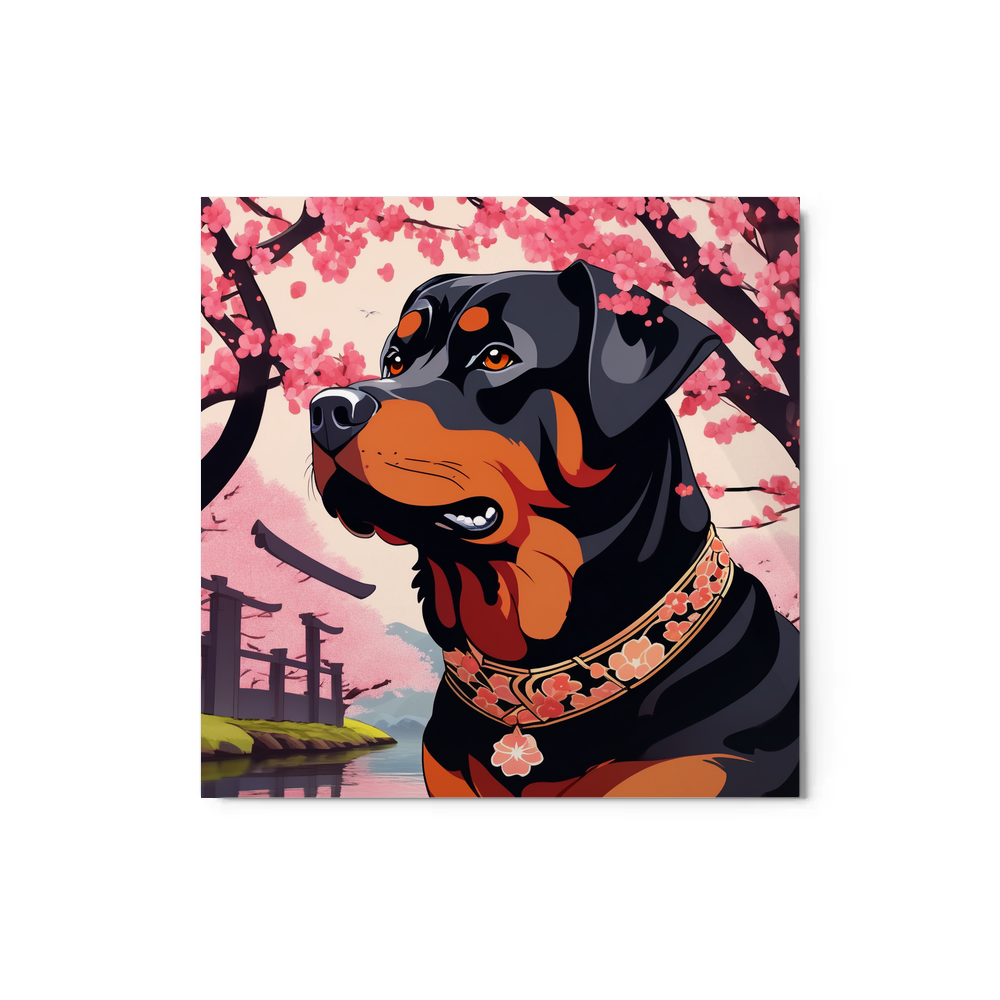 PugMug Custom Rottweiler Metal Print