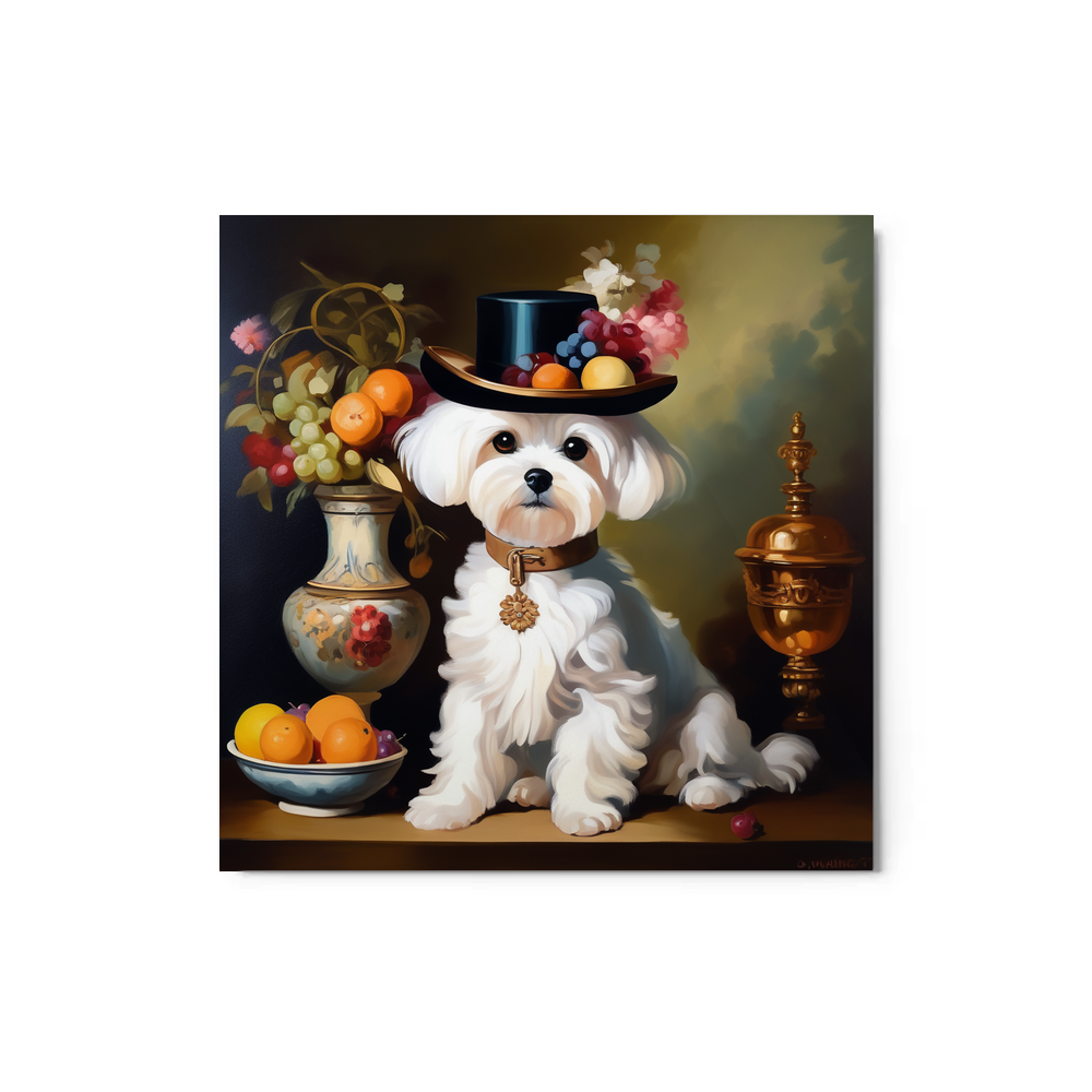 PugMug Custom Maltese Dog Metal Print