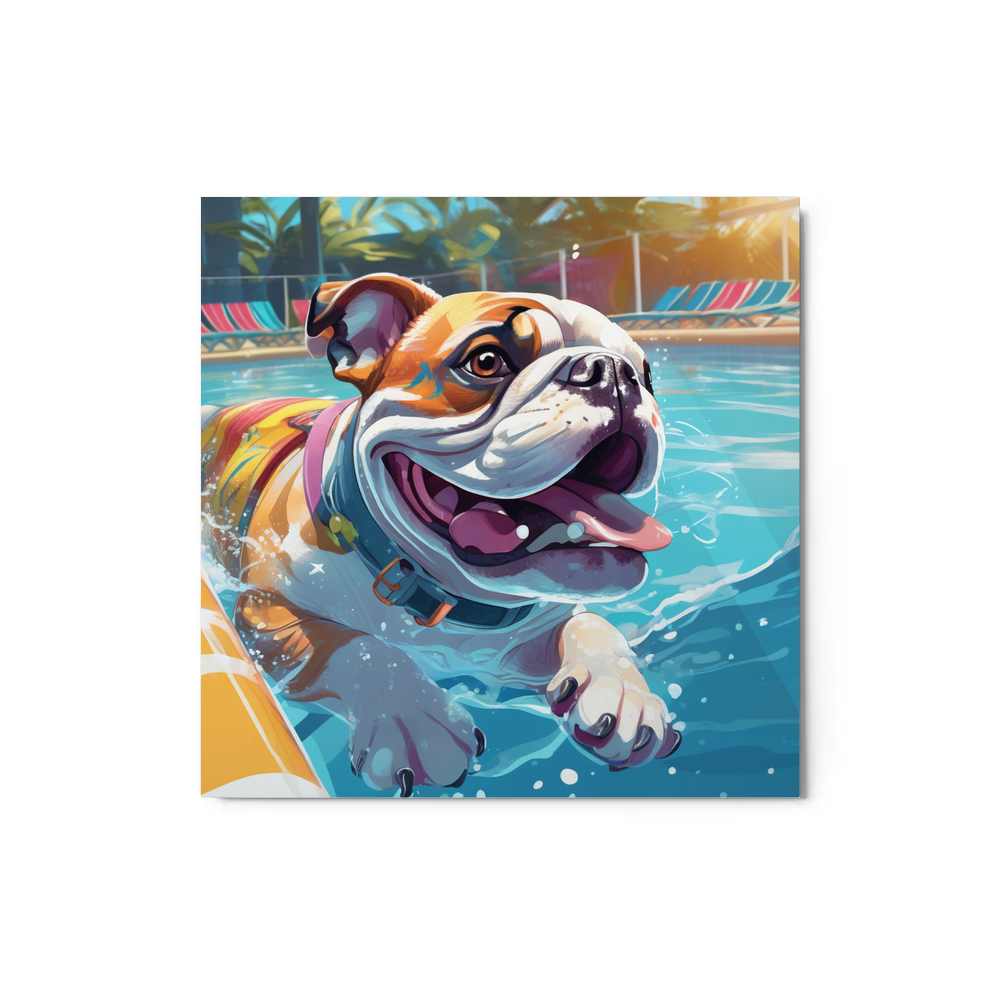 PugMug Custom Bulldog Metal Print