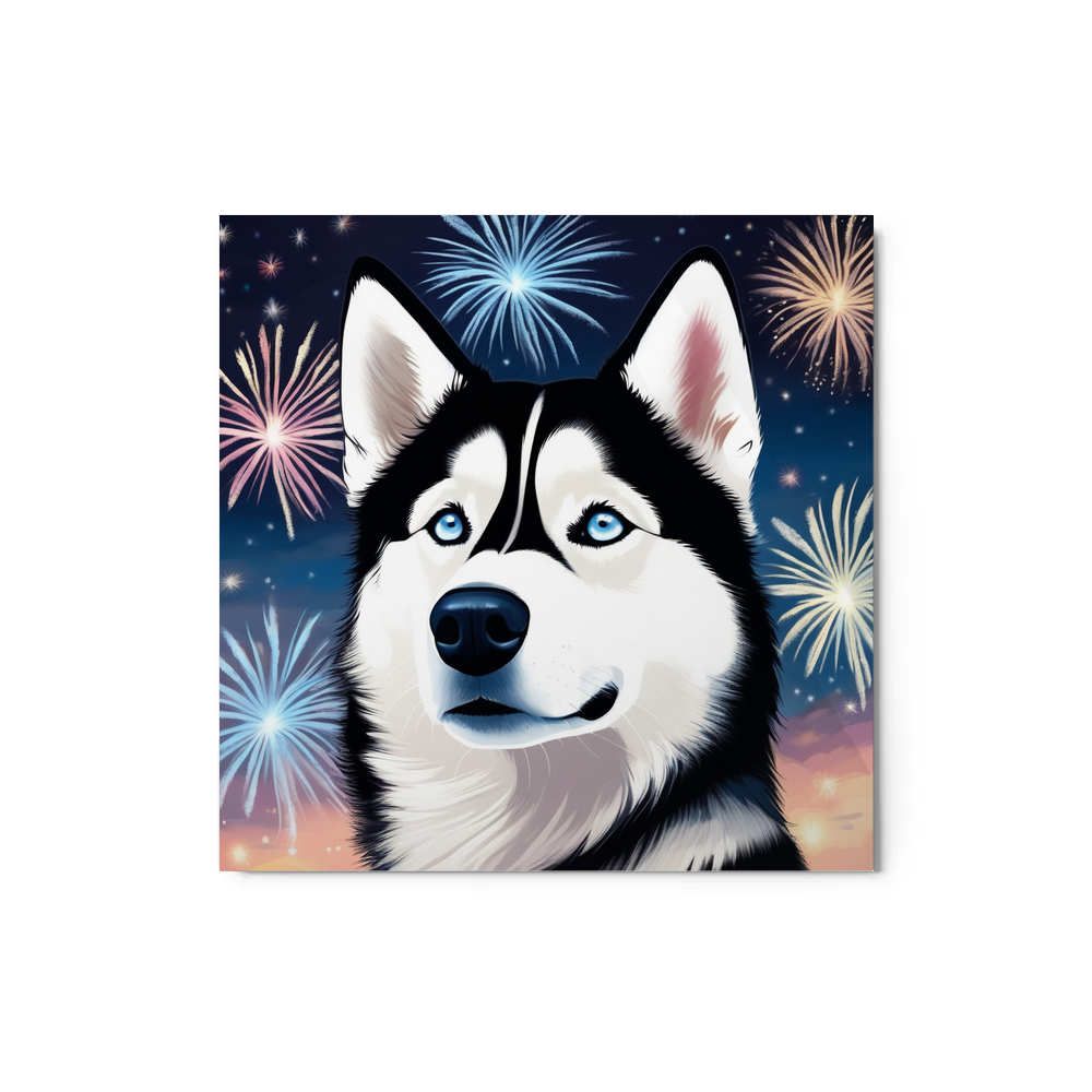 PugMug Custom Siberian Husky Metal Print