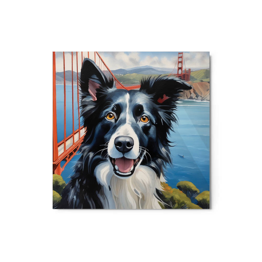 PugMug Custom Border Collie Metal Print