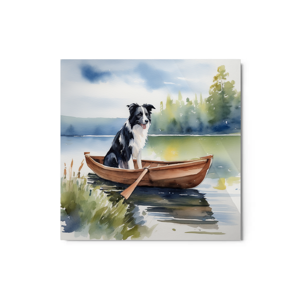 PugMug Custom Border Collie Metal Print
