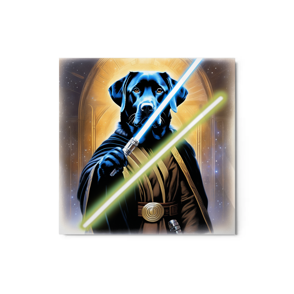 PugMug Custom Black Labrador Retriever Metal Print