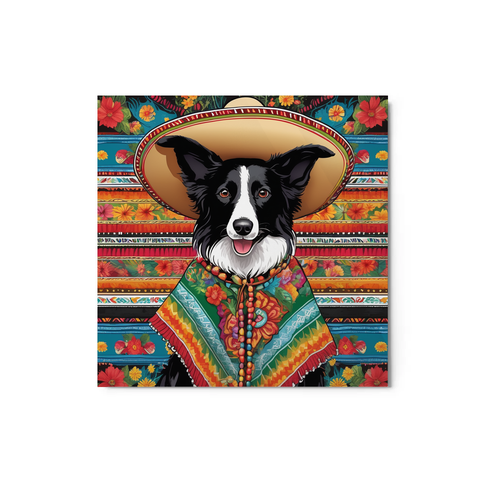 PugMug Custom Border Collie Metal Print
