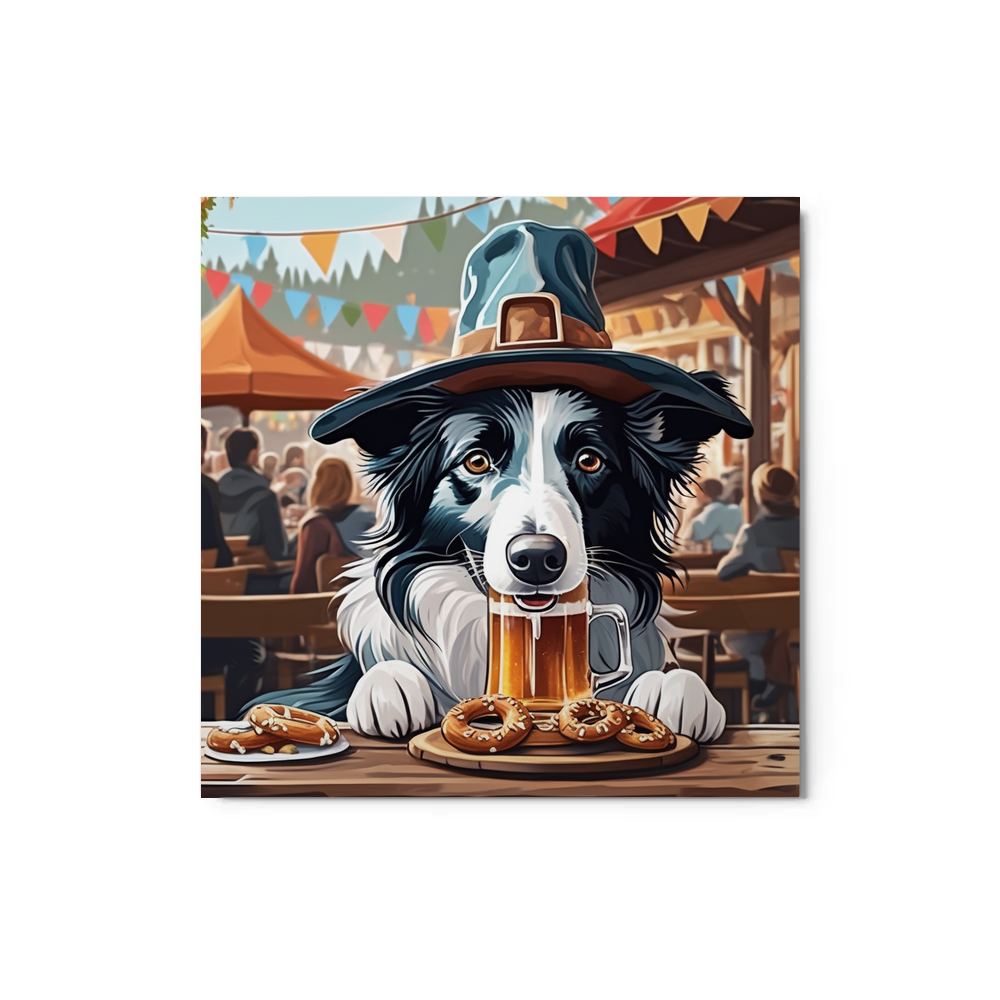 PugMug Custom Border Collie Metal Print